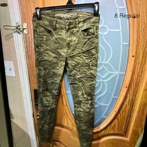 American Eagle Outfitters Camouflage Skinny Jeans